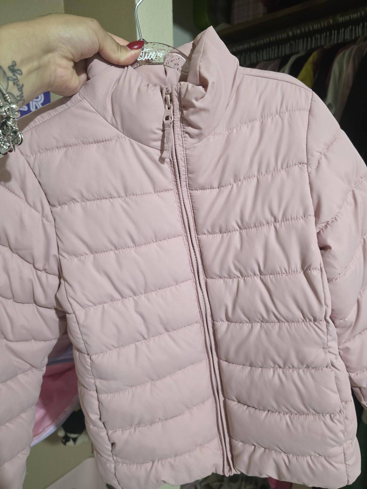 The Children's Place Girls' Medium Weight Wind-Resistant, Water-Resistant Puffer Jacket customer photo 2