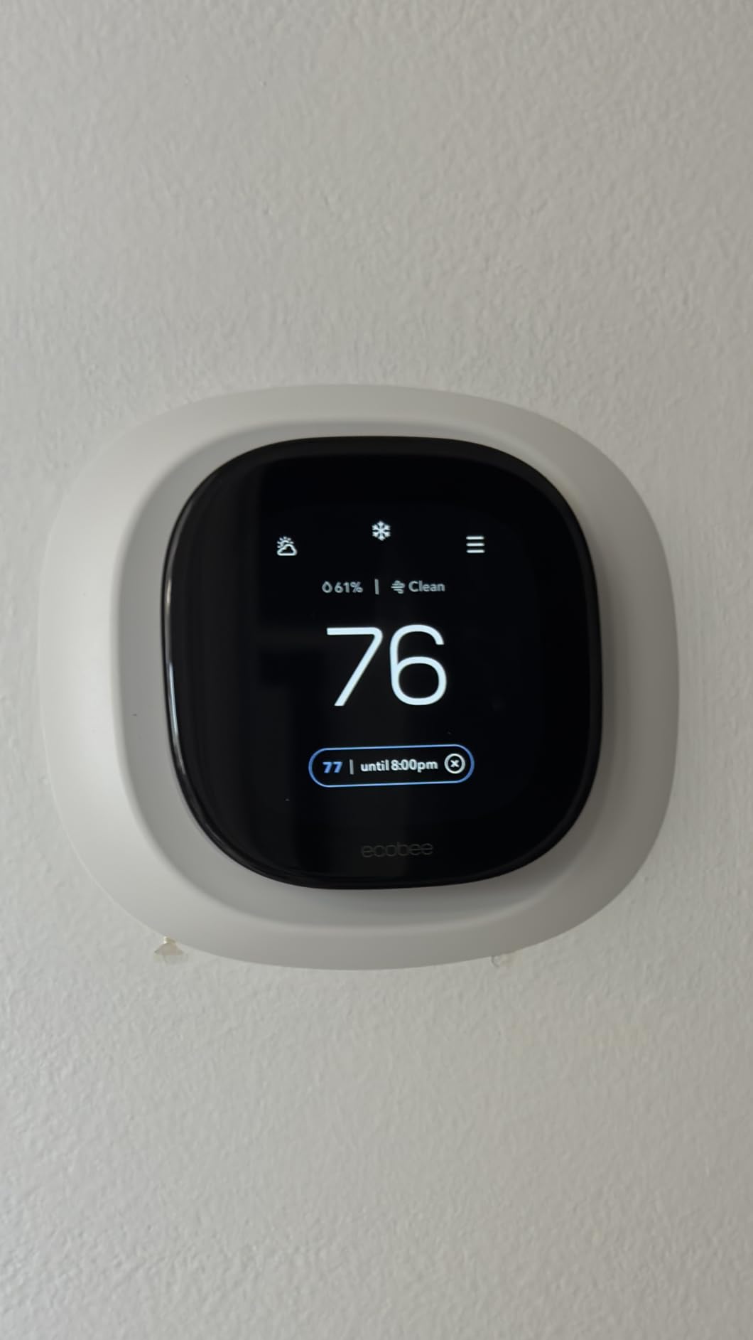 ecobee Smart Thermostat Premium with Smart Sensor and Air Quality Monitor - Programmable Wifi Thermostat - Works with Siri, Alexa, Alexa, Google Assistant, Black customer photo 1