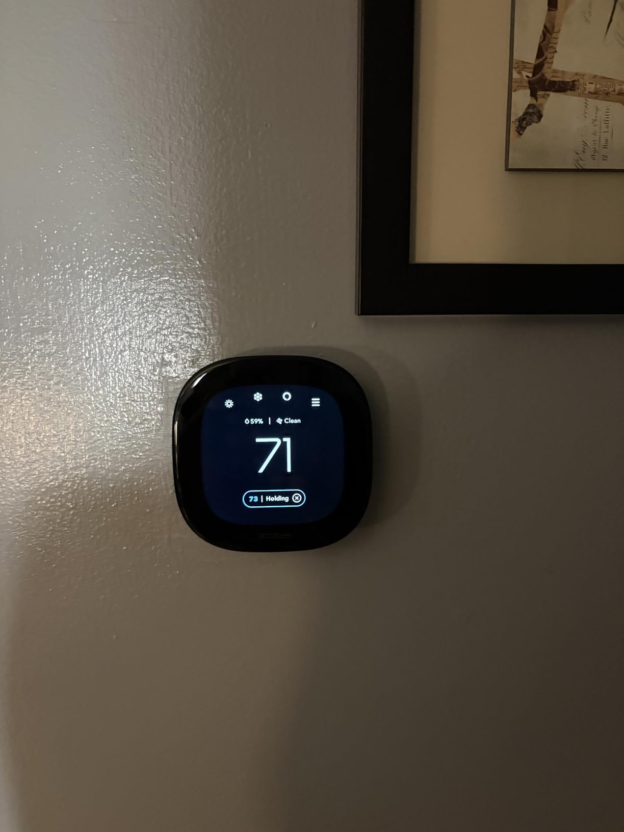 ecobee Smart Thermostat Premium with Smart Sensor and Air Quality Monitor - Programmable Wifi Thermostat - Works with Siri, Alexa, Alexa, Google Assistant, Black customer photo 2