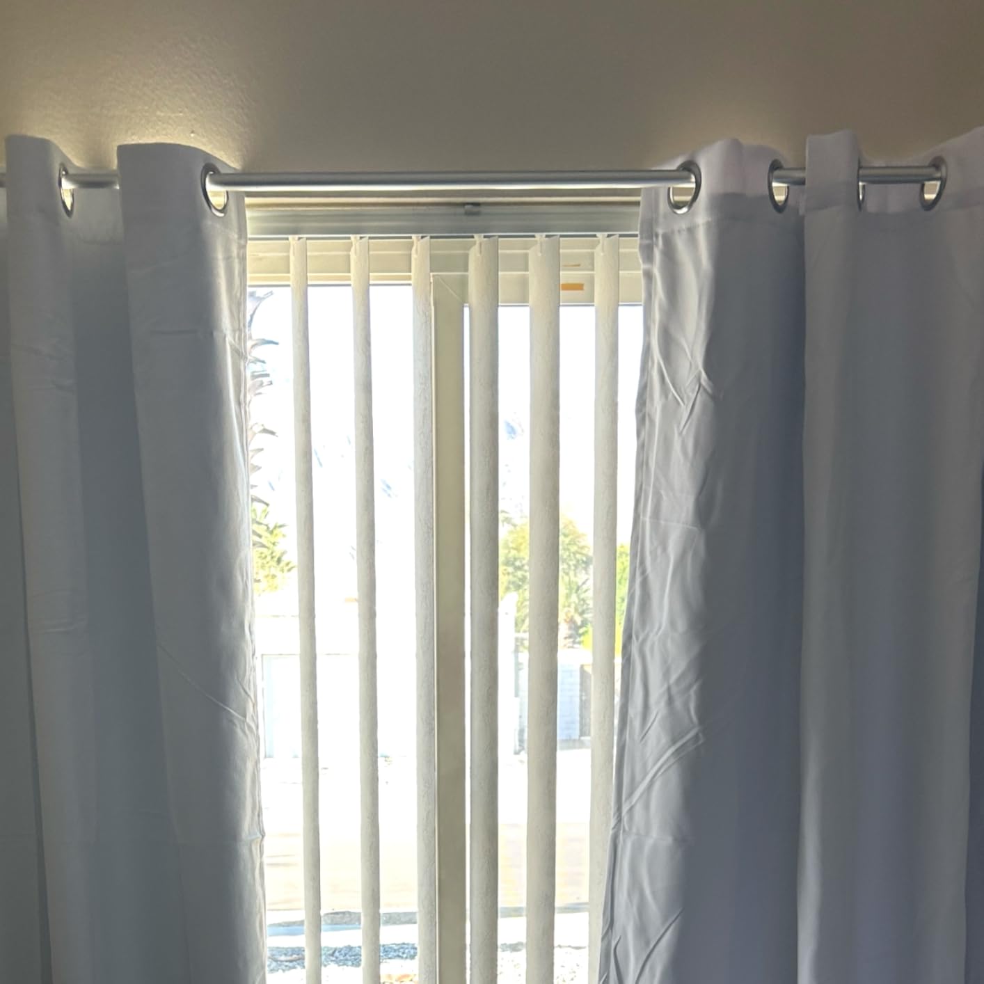 ChrisDowa 100% Blackout Curtains for Bedroom with Black Liner, 2 Thick Layers Total Blackout Thermal Insulated Grommet Window Curtains 63 Inch Length 2 Panels Set (Light Grey, 42 x 63 Inch) customer photo 2