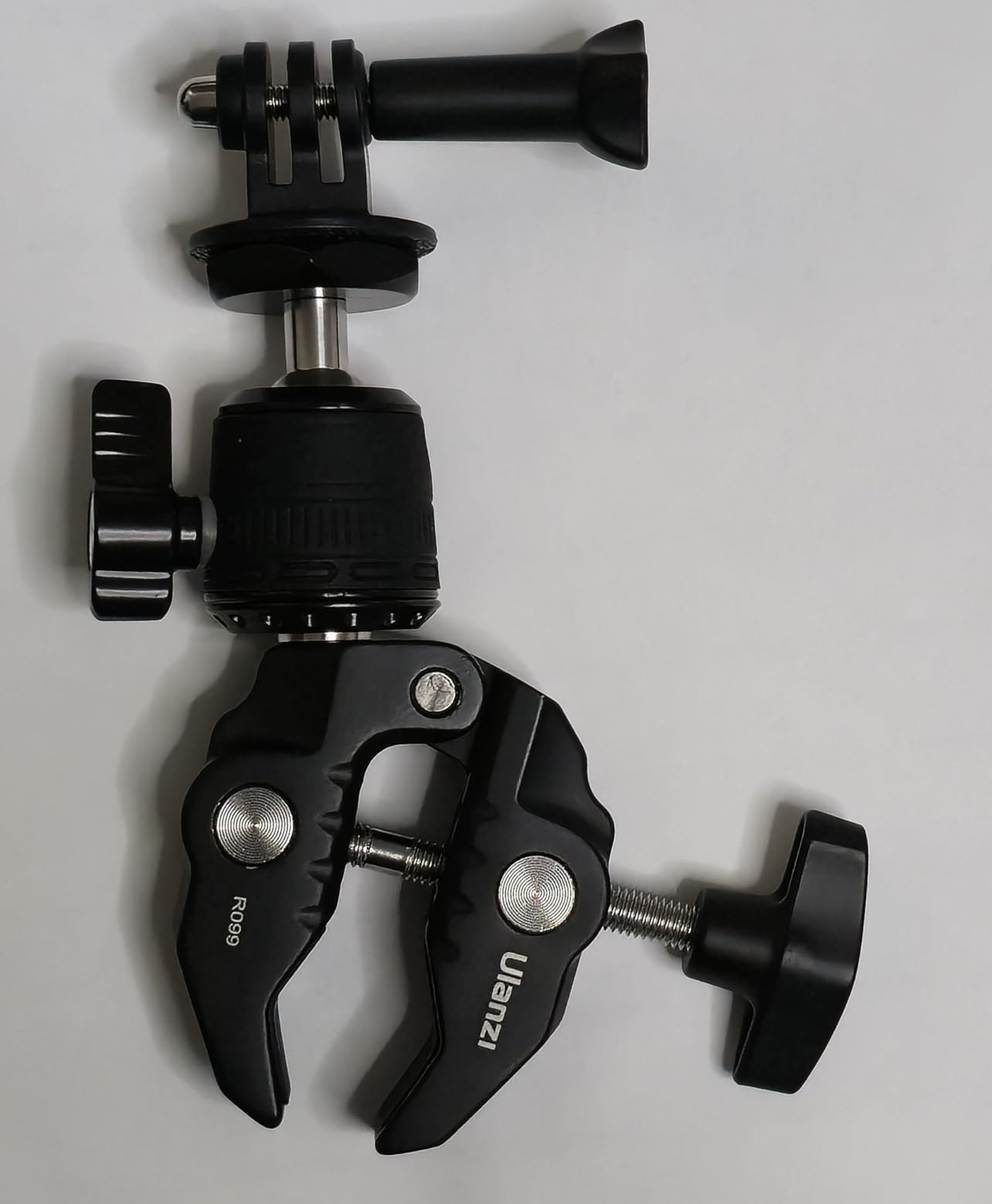 ULANZI R099 Super Clamp Camera Mount with 360 Degree Ballhead for Bike/Bicycle/Motorcycle Handlebar Pole Tripod Tube Crossbar Gimbal Rods Mount for Insta360/GoPro/AKASO/DJI customer photo 1