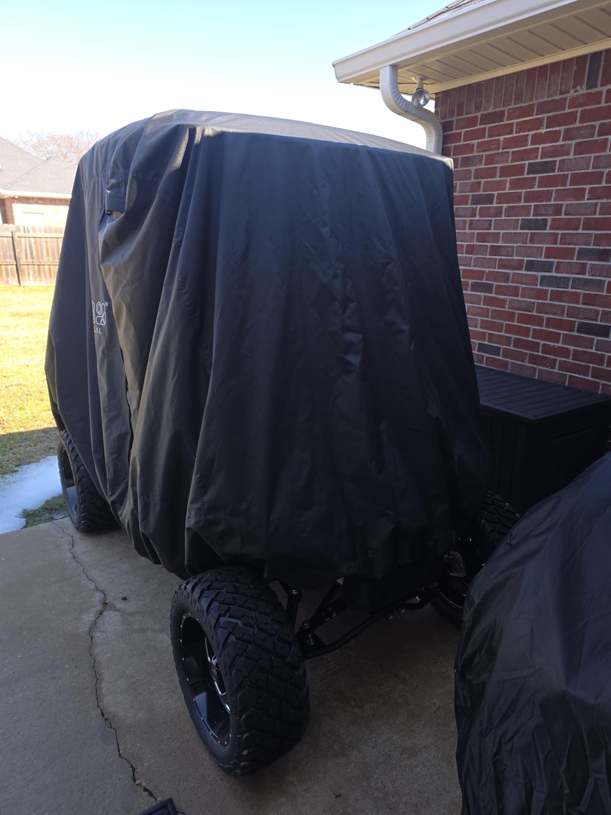 10L0L Heavy Duty 650D Golf Cart Cover for 2/4/6 Passengers EZGO, Club Car and Yamaha, All Weather Outdoor Protection Weatherproof customer photo 1