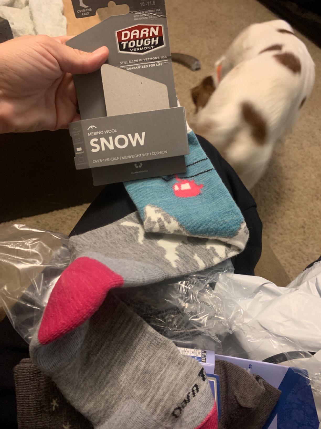 Darn Tough Women's Merino Wool Yeti Over-the-Calf Cushion Skiing Socks customer photo 2