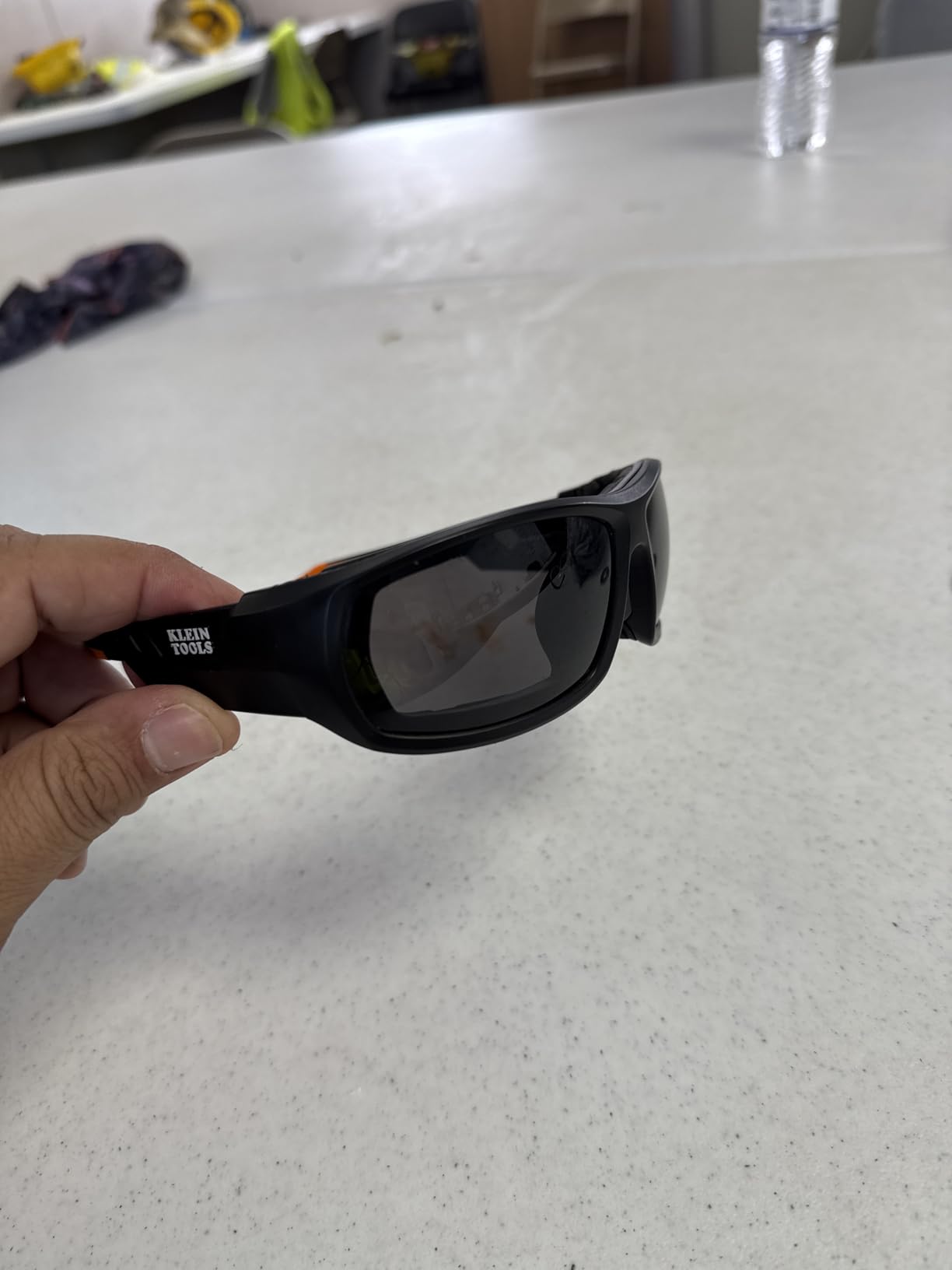 Klein Tools 60471 Safety Glasses, ANSI Z87.1+ Pro Full Frame Gasket Safety Glasses, Gray Lens, UV Protection, Anti-Fog, Scratch Resistant customer photo 2