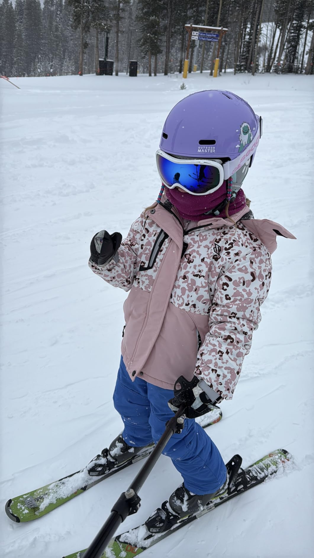 Simplee kids Girls Waterproof Snow Jacket Fleece Winter Windproof Ski Jackets for Toddler Girls Hooded Warm Coat customer photo 2