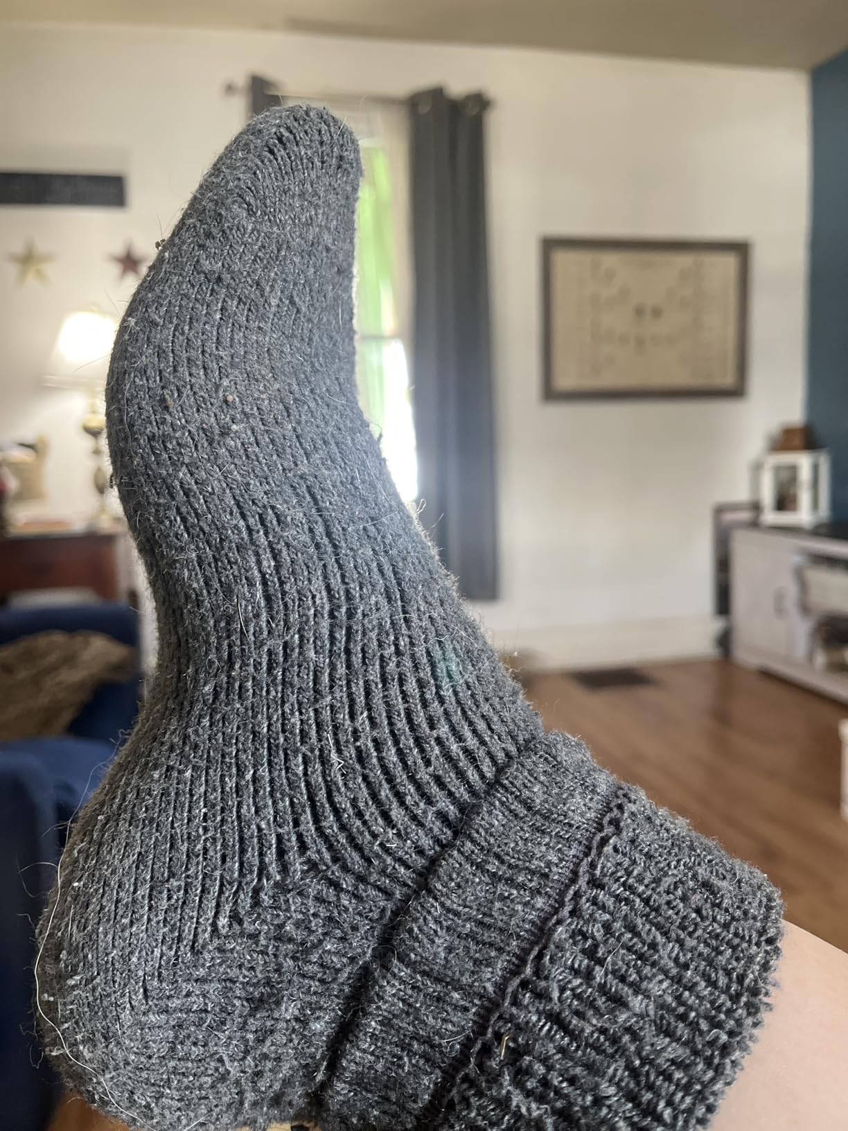 5 Pairs Merino Wool Socks for Men, Thick Winter Wool Hiking Socks, Warm Breathable Crew Mens Socks customer photo 1