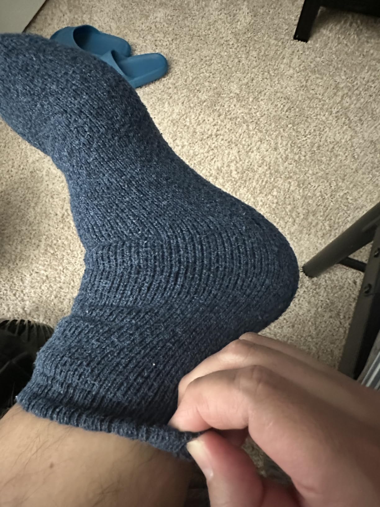 5 Pairs Merino Wool Socks for Men, Thick Winter Wool Hiking Socks, Warm Breathable Crew Mens Socks customer photo 2