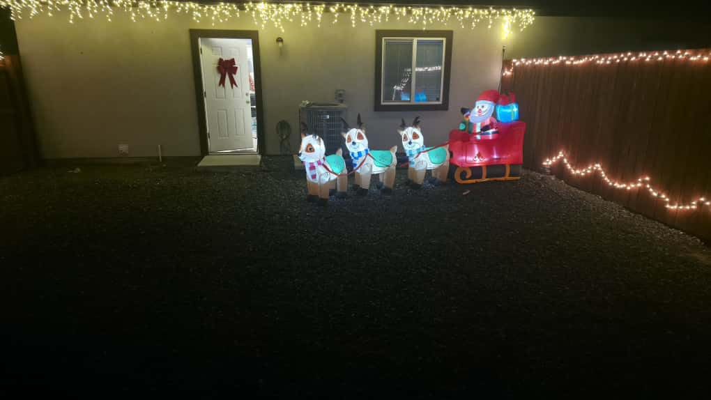 EAONE 12FT Santa Claus on Sleigh with 3 Reindeer customer photo 2