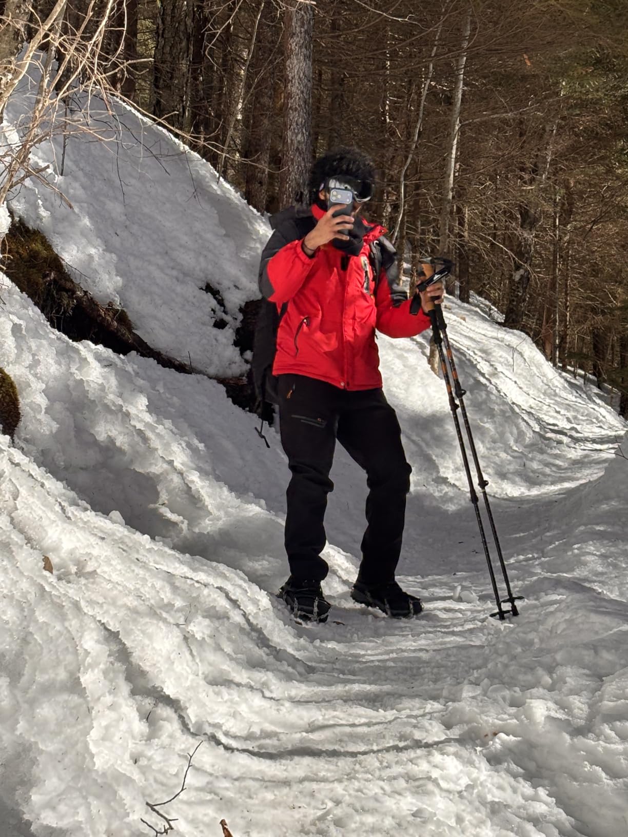 Men's Winter Pants Fleece Lined Ski Snow Pants Water Resistant 4 Zip Pockets Outdoor Pants customer photo 2