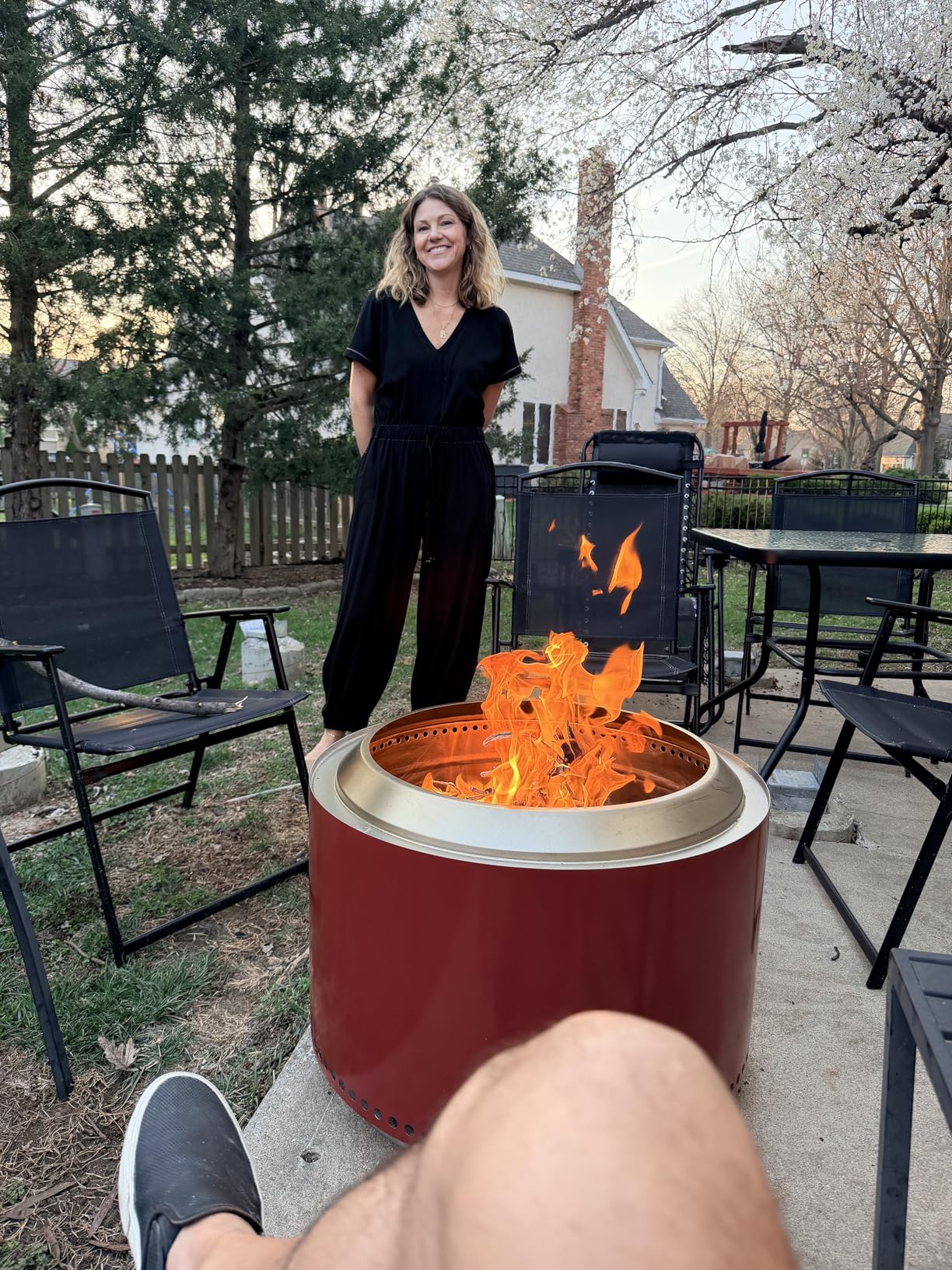 Solo Stove Yukon 2.0, 27 Inch Smokeless Fire Pit with Removable Ash Pan - Wood Burning Portable Stainless Steel Outdoor Fireplace, Ideal for 6 or More People, 38 lbs customer photo 1