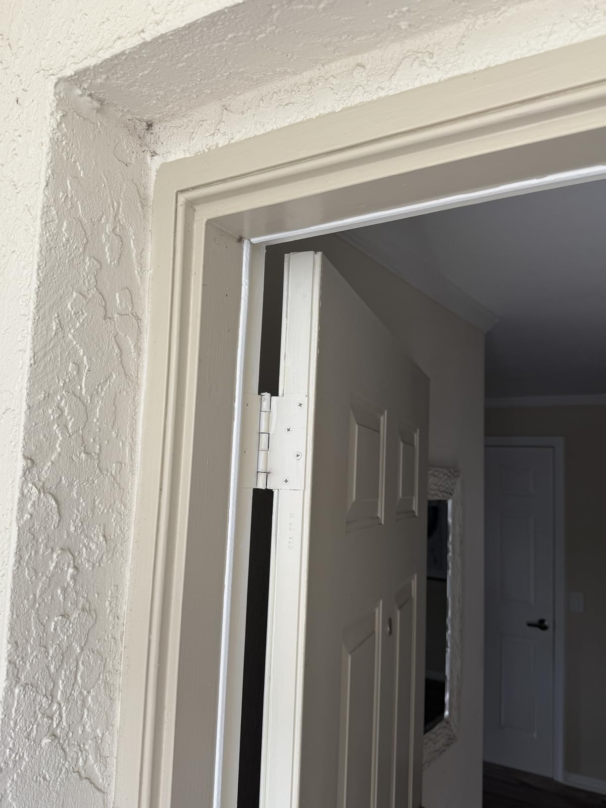 40FT Kerf V-Shaped Weather Stripping Door Seal, Press-in Seal for Pre-Cut Slot Doors, Not Self-Adhesive, Soundproof Draft Blocker for Exterior Front Doors, Fits Large Gaps, Easy DIY Install (White) customer photo 1