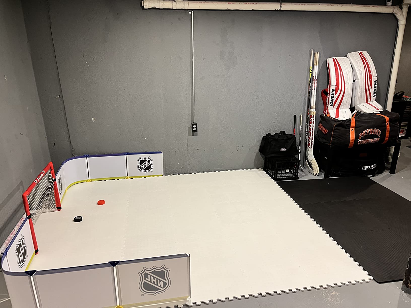 Potent Skate-Able Synthetic Ice Tiles - Safe for Skates, Expandable Hockey Training Surface, Easy to Assemble customer photo 2