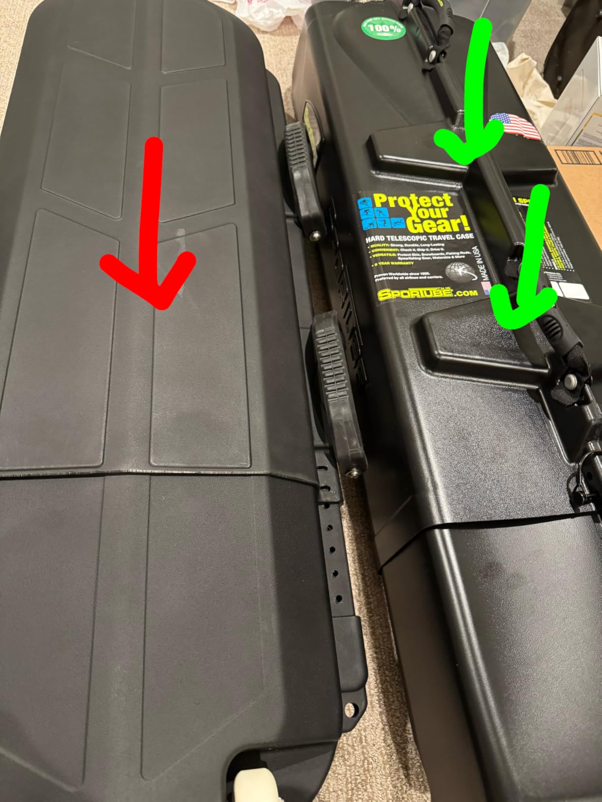 Steamboat Travel Hard Ski/Snowboard Case with Wheels. Protects 3 Pairs of Skis and Poles or 2 Snowboards with Boots and Gear. customer photo 1