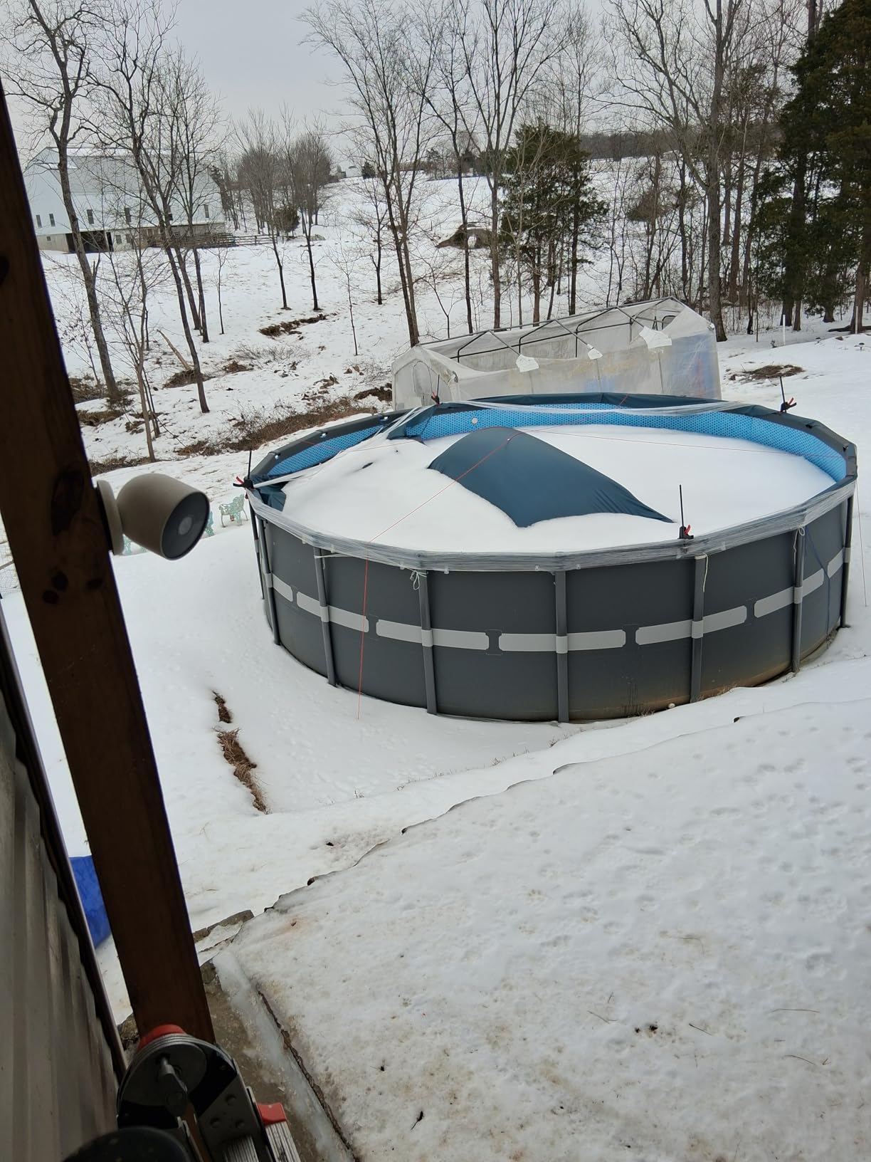 Pool Pillows for Above Ground Pools | 4 x 8 Ft Pool Cover Air Pillows Closing Winter Kit | Ultra Thick & Cold Resistant 0.4mm PVC for Winterizing | Included 2x16.5ft Rope customer photo 1