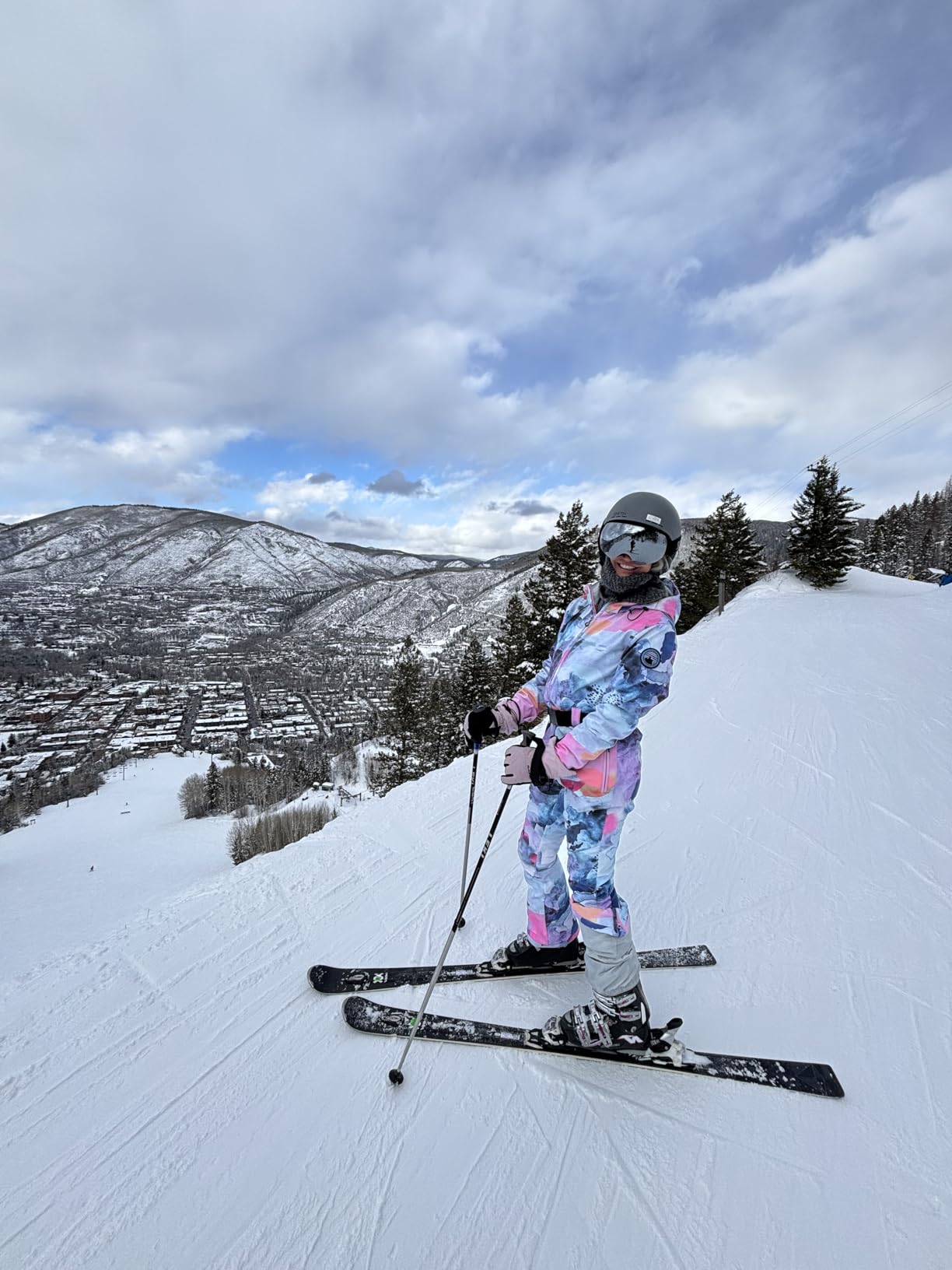 Ski Suit Women Snowsuit Slim One Piece Jumpsuit Snow Jackets Waterproof Winter Windproof Outdoor Sports Warm customer photo 1