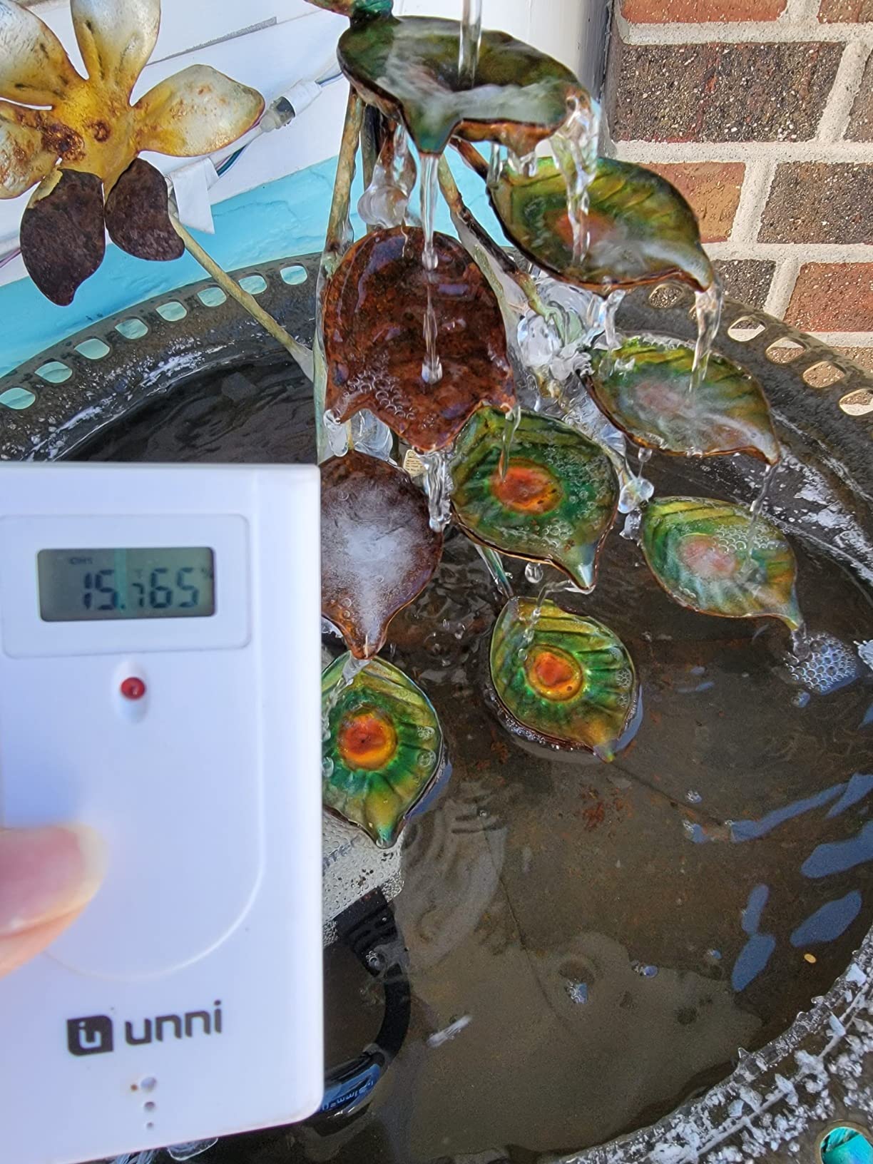 DIGITEN Birdbath Deicer Bird Bath Heater for Outdoors in Winter Thermostatically Controlled Chicken Water Heater Made of Heavy Duty Premium Cast Aluminum 60W Immersion Deicer for Garden Yard Lawn customer photo 1