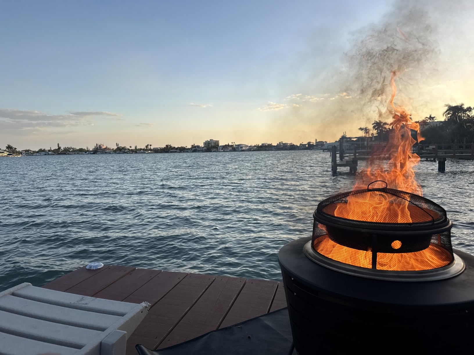 TIKI 27.5-Inch Smokeless Reunion Fire Pit, Large Outdoor Fire Pit for Gatherings, Wood Burning with Removable Ash Pan & Weather-Resistant Cover, Modern Black Design customer photo 2