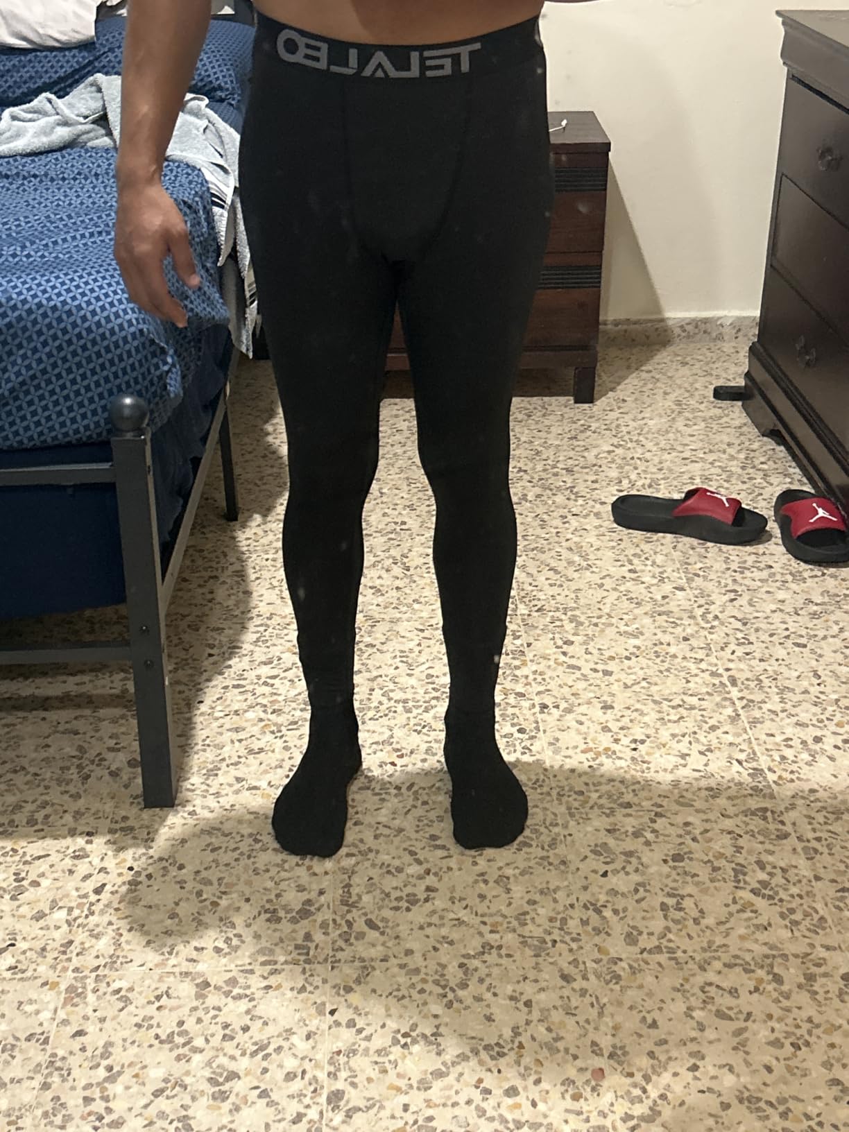 5 Pack Men's Compression Pants for Workout, Running,Basketball,Football-Sports Baselayer Leggings customer photo 1