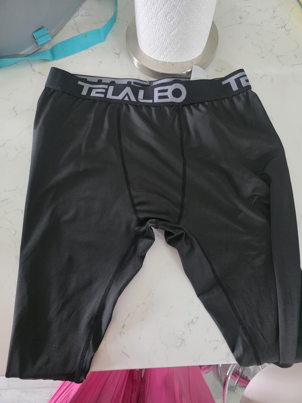 5 Pack Men's Compression Pants for Workout, Running,Basketball,Football-Sports Baselayer Leggings customer photo 2