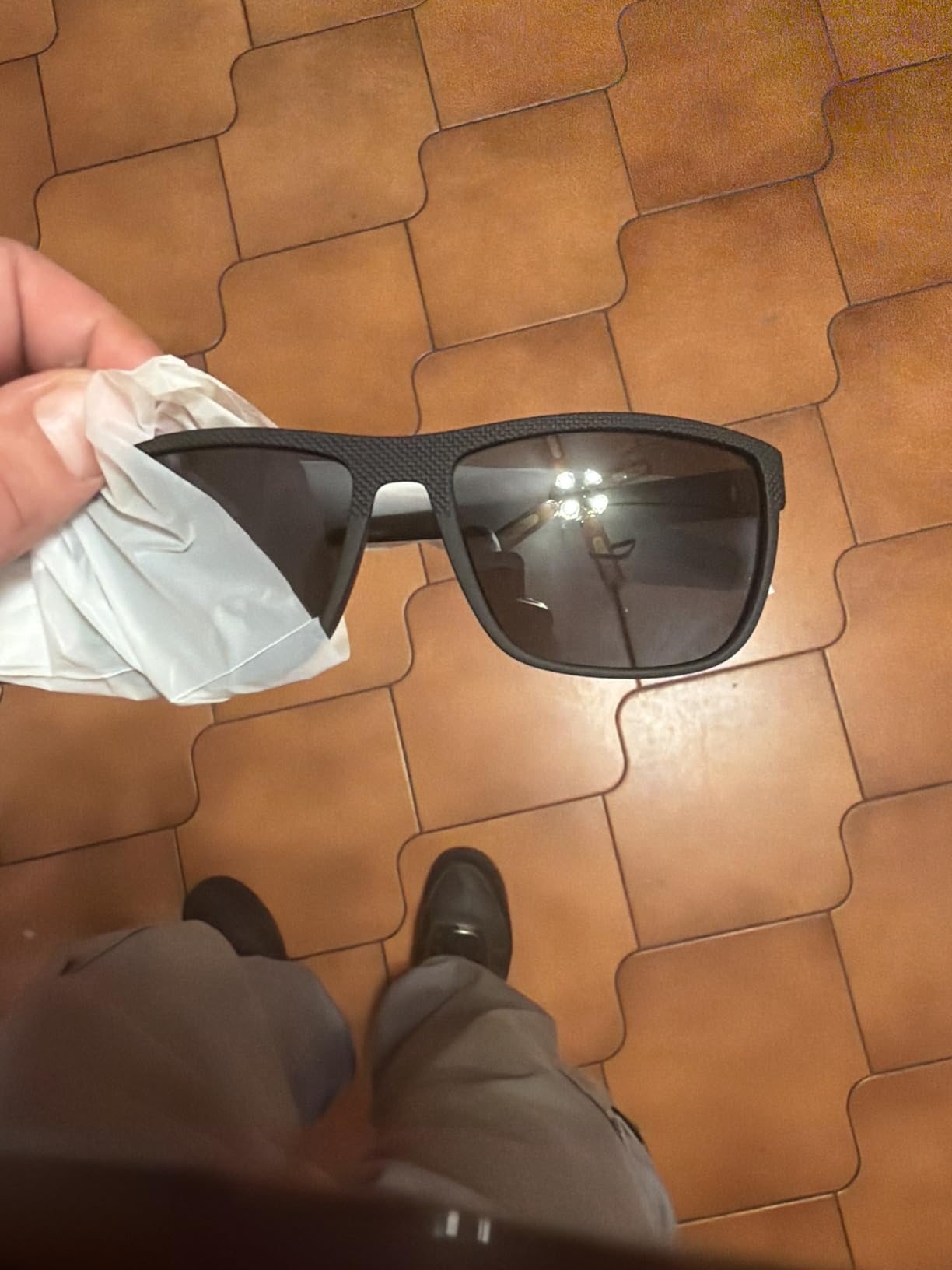 KALIYADI Polarized Sunglasses for Men, Lightweight Sun Glasses with UV Protection for Driving Fishing Golf customer photo 2