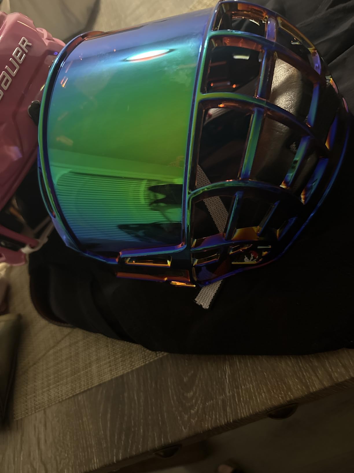 Gy Hockey Full Face Shield Visor Senior Ice Hockey Helmet Face Shield Adult & Youth, Anti-Scratch/Anti-Fog/Ce Certified customer photo 2