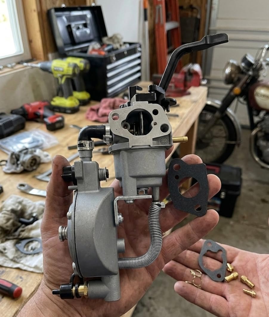 YAMAKATO Dual Tri Fuel Carburetor for Predator 4000 4375 Honda GX160 Generac Champion 163cc 196cc 212cc 224cc Generator Natural gas Gasoline Propane LPG Conversion Kit customer photo 2