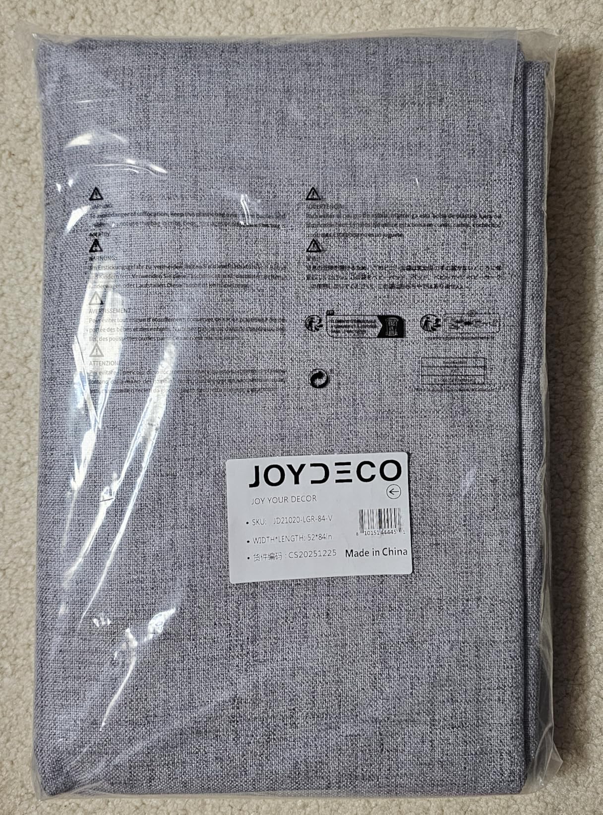 Joydeco 100% Blackout Curtains for Bedroom - Nature Linen 84 Inch Long Light Blocking 2 Panels Set, Rod Pocket & Back Tabs Living Room Drapes, Thermal Insulated Room Darkening Window Curtains customer photo 1