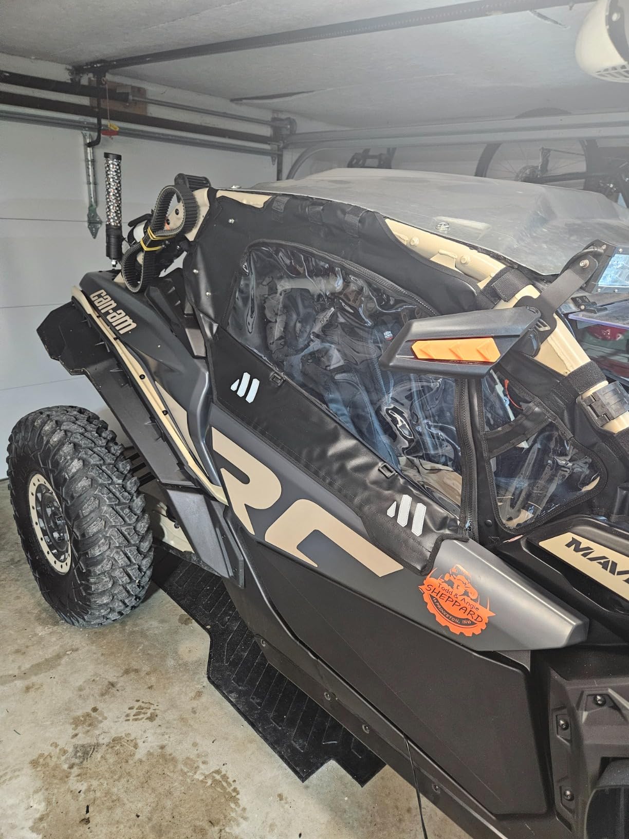 UTV Black Soft Upper Door Enclosure Set For Compatible With Can Am Maverick X3 2-Seat 2017-2023 customer photo 2