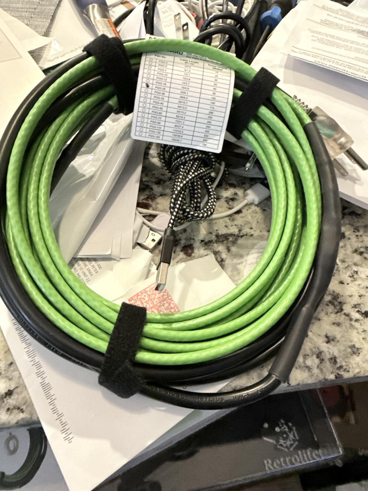 MAXKOSKO 20 Feet Pipe Heat Cable for Water Pipe Freeze Protection, Self-Regulating Heat Tape for Metal And Plastic Home Pipes, Anti-Freeze Pipe Heating Trace System 120V customer photo 1