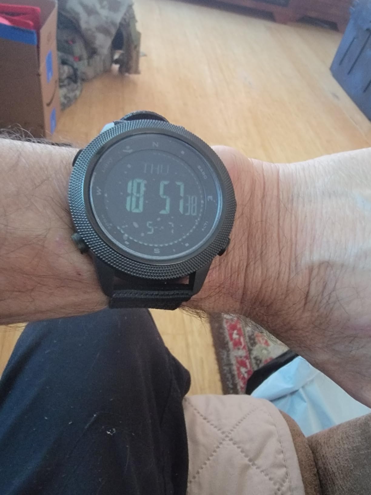 Military Watch for Men Large Face Tactical Survival Digital Wrist Watch with Altimeter, Compass, Barometer, Waterproof, Pedometer for Outdoor Sports & Hiking (Apache) customer photo 1