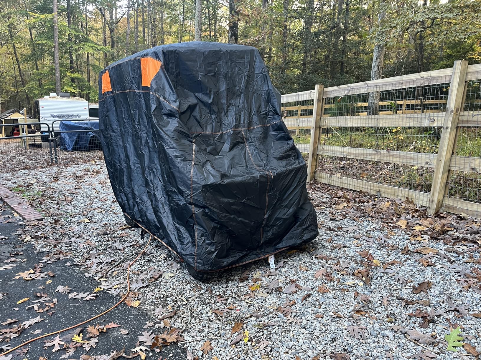 NEVERLAND Golf Cart Cover 4 Passenger, Heavy Duty 420D Golf Cart Covers, Waterproof Club Car Golf Cart Cover with Zipper Doors Compatible with EZGO Yamaha Club Car 4 Seat (Up to 115 Inch) customer photo 2