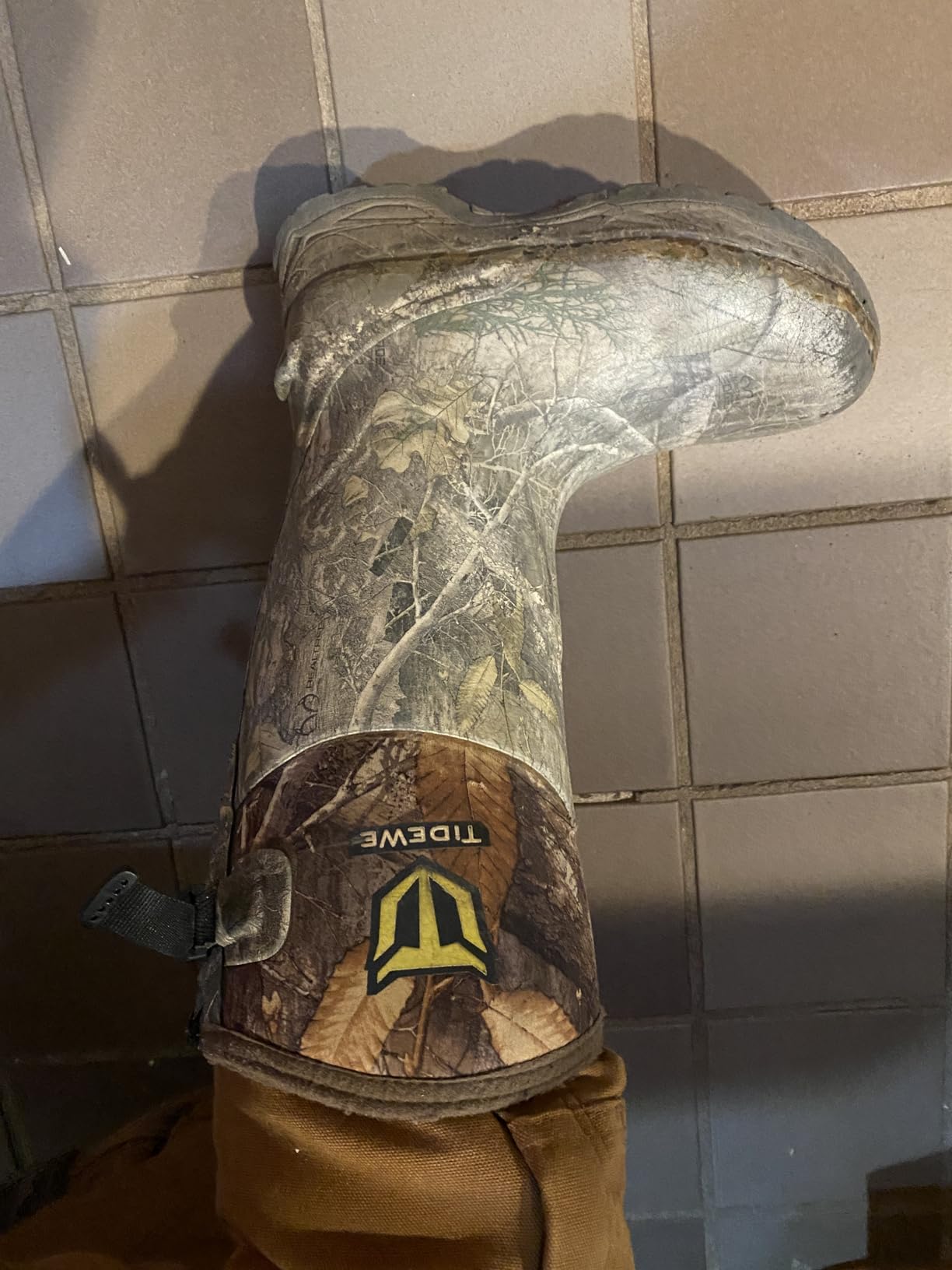 TIDEWE Rubber Hunting Boots, Waterproof Insulated Next Camo G2 Warm Rubber Boots with 7mm Neoprene customer photo 2