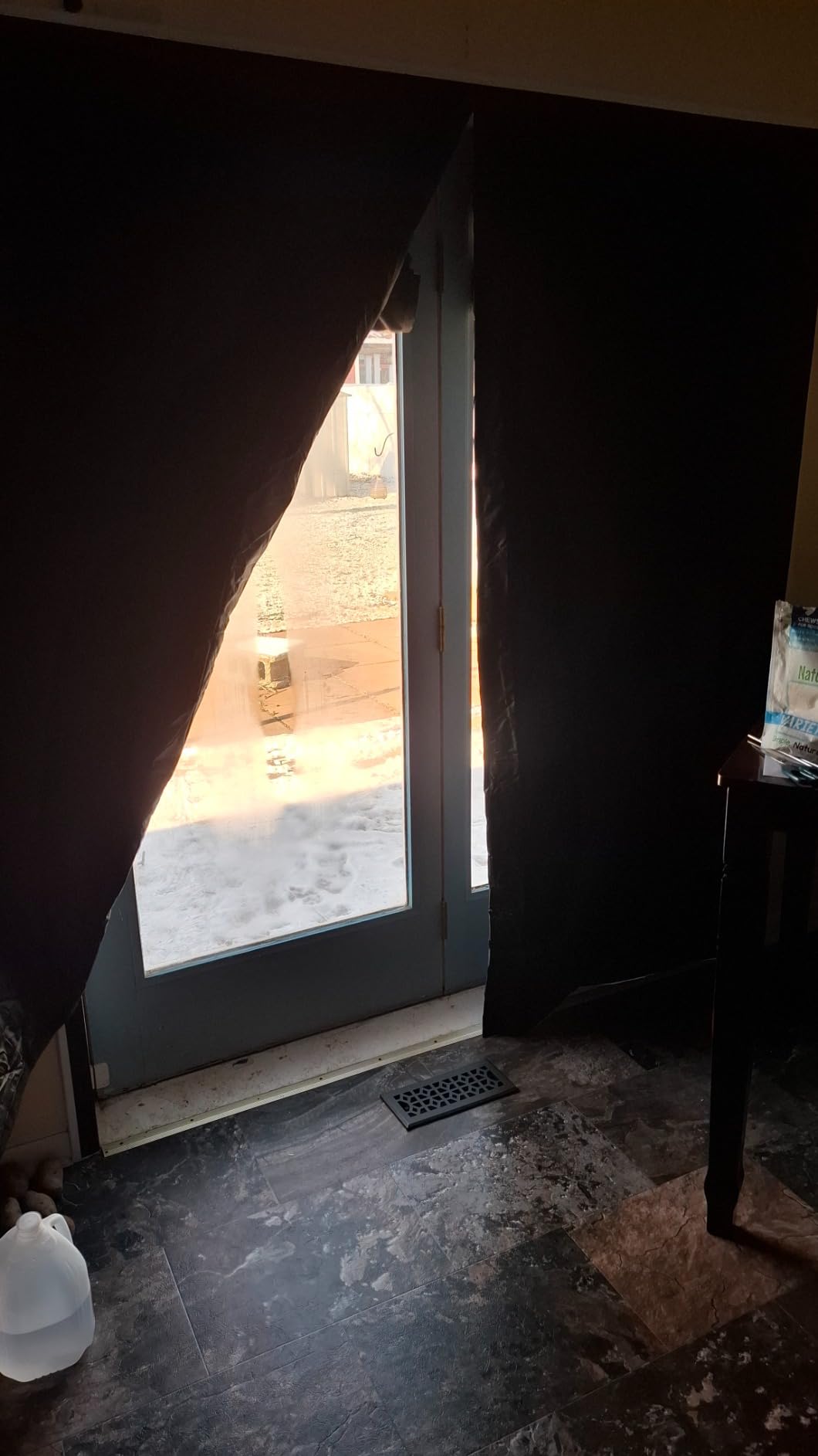 Upgraded Magnetic Thermal Insulated Door Curtain, Thicken Polyester Fiberfill & Thicker Oxford Fabric, Temporary Magnetic Screen Door, Folding Doors Insulation Cover, Window Insulation Kit for Winter customer photo 1