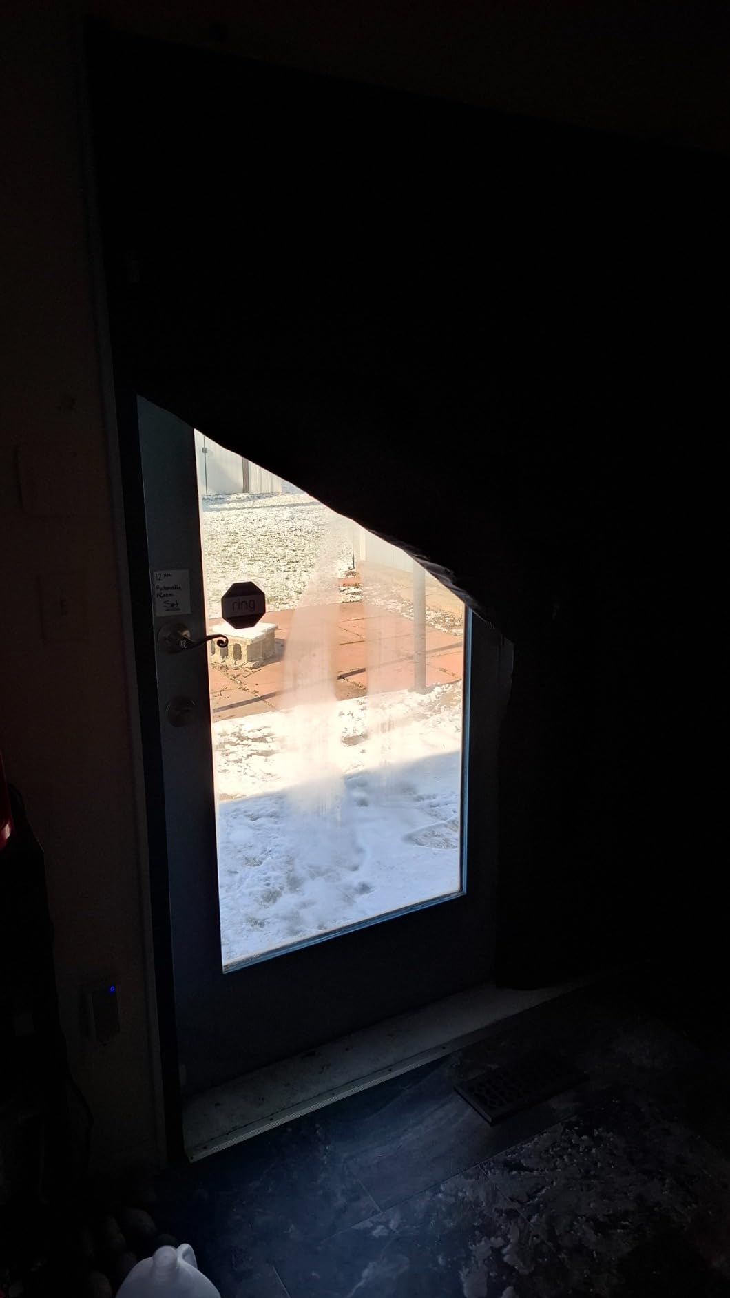 Upgraded Magnetic Thermal Insulated Door Curtain, Thicken Polyester Fiberfill & Thicker Oxford Fabric, Temporary Magnetic Screen Door, Folding Doors Insulation Cover, Window Insulation Kit for Winter customer photo 2
