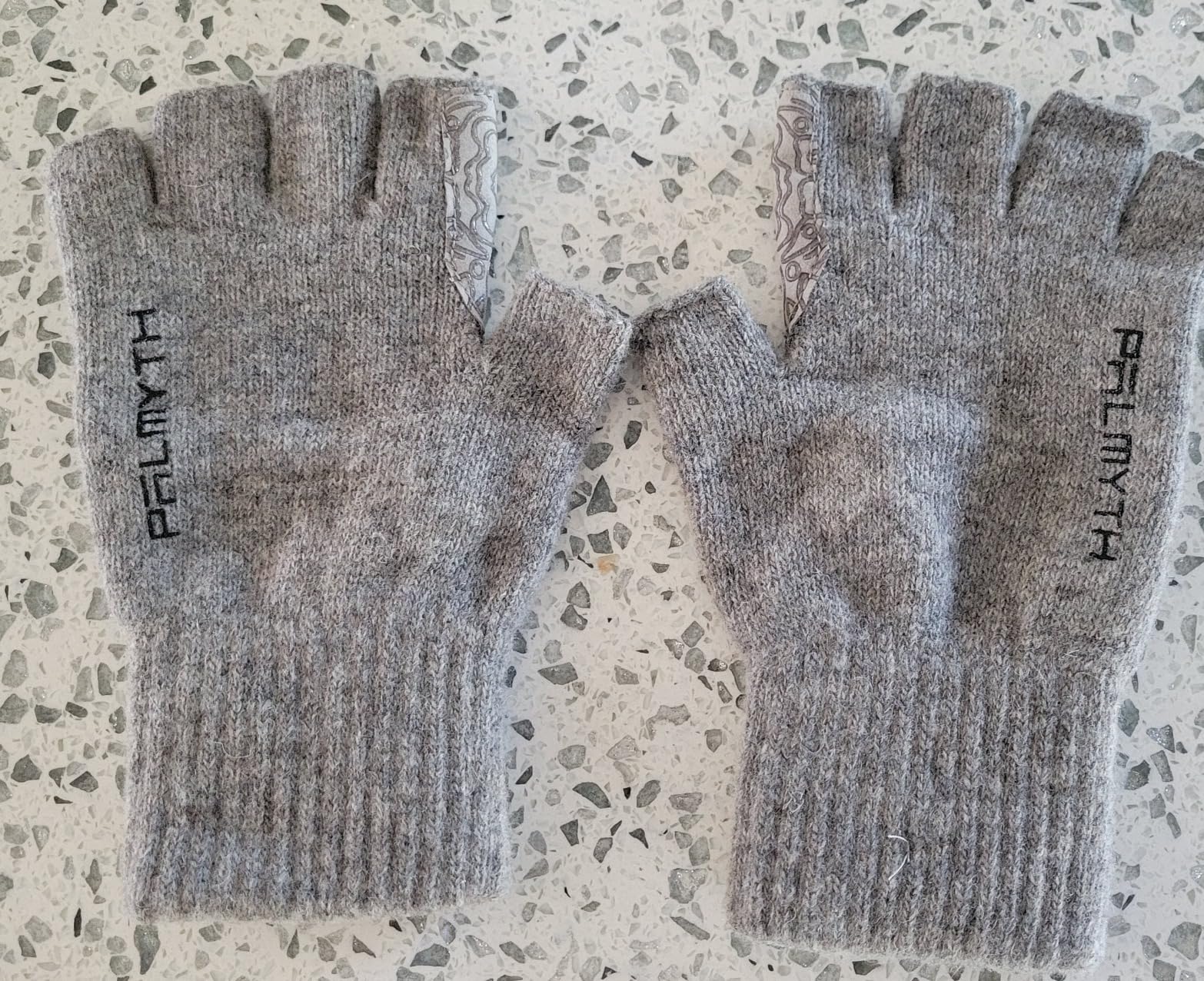 Wool Fingerless Fishing Gloves - Warm for Men & Women: Cold Weather Fly Fishing, Ice Fishing, Photography & Hunting customer photo 1