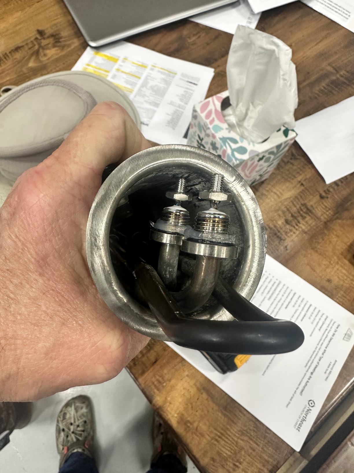4.0KW 240V Universal Heater Element Replacement for Balboa Spa Heater Element 4.0 KW 58104 or Flo-Thru Hot Tub Spas Electric Heaters (10 inch) customer photo 2
