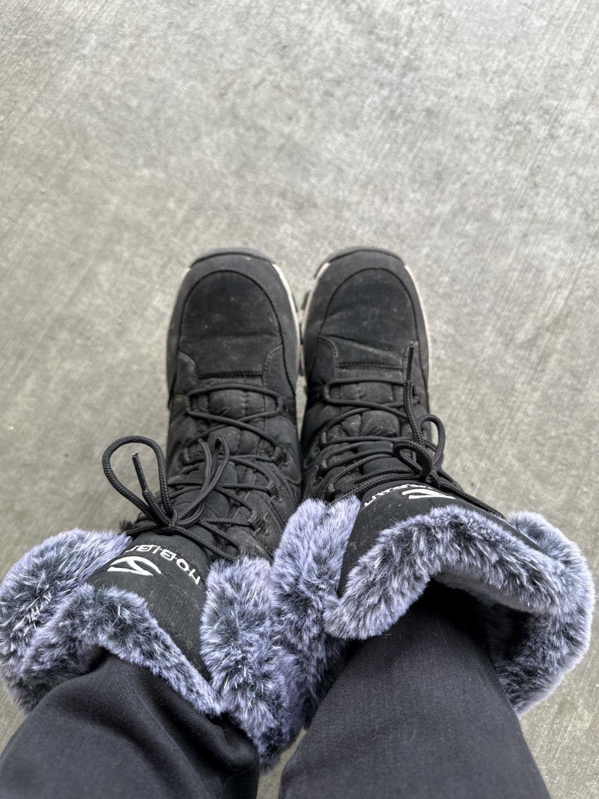 Women's Waterproof Winter Snow Boots Lightweight Warm Faux Fur Lined Mid-Calf Booties customer photo 1