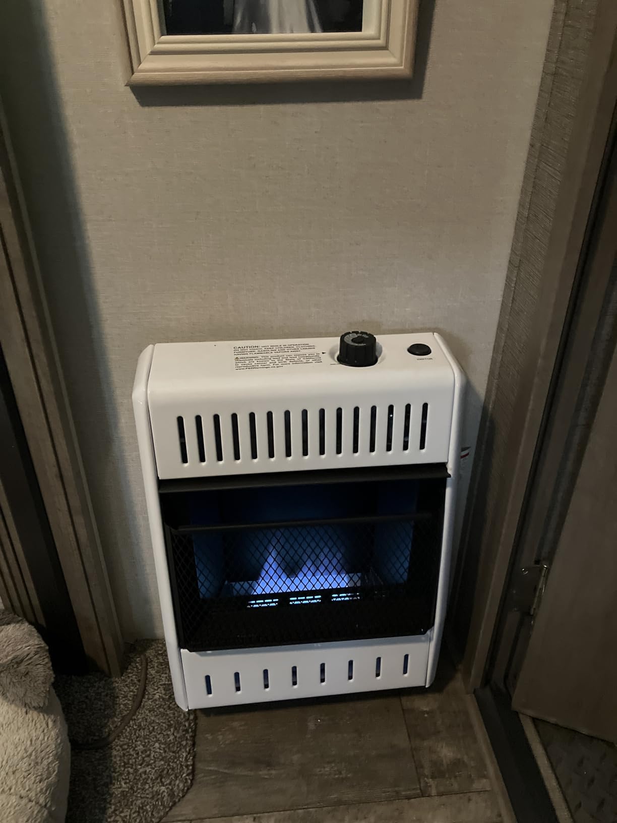 ProCom Heating Liquid Propane Ventless Blue Flame Heater with Base Feet - 10,000 BTU, T-Stat Control - Model ML100TBA-B customer photo 1