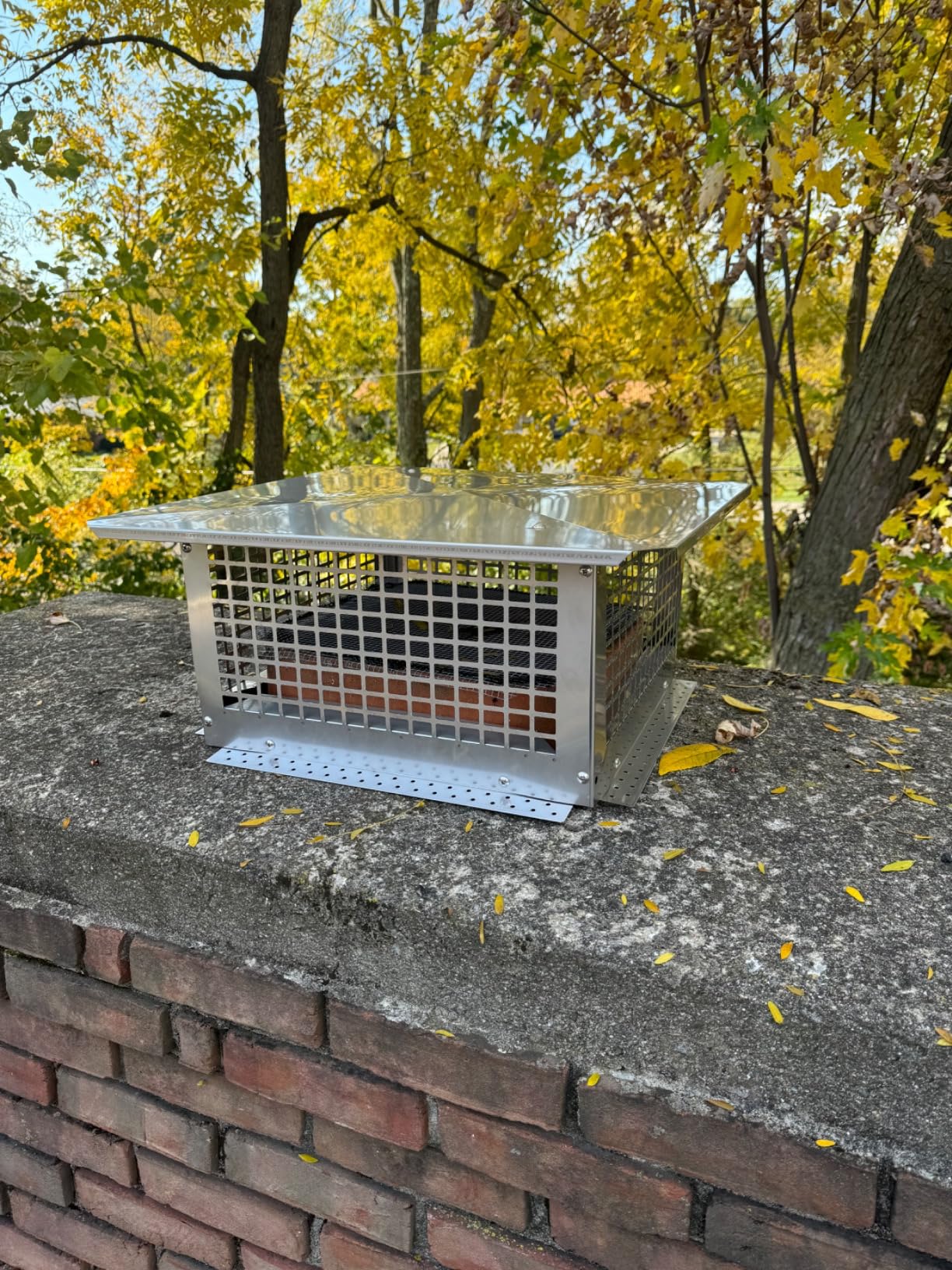 VEVOR 17x17 inch Chimney Cap - 304 Stainless Steel Fireplace Cover, Stable & Easy to Install customer photo 1
