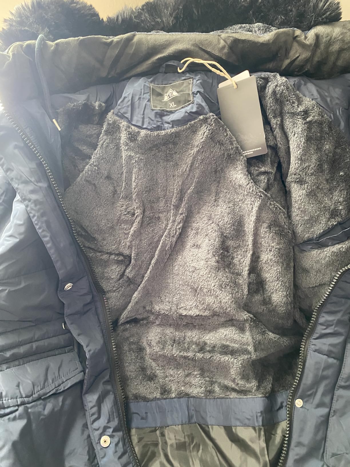 MOERDENG Women's Long Winter Puffer Coat Waterproof Warm Maxi Down Jacket Faux Fur Removable Hood Parka customer photo 2