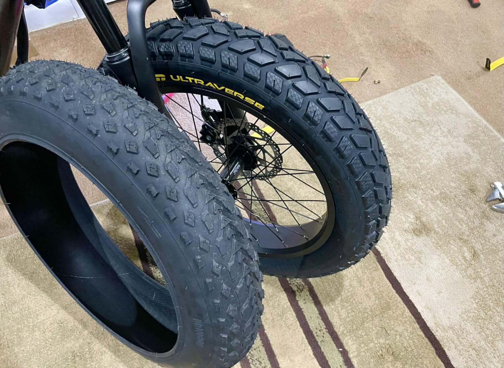 ULTRAVERSE 20x4 E-Bike Fat Tire - Robust, High-Performance 20inch Fat Tyre for MTB and Ebikes, Durable All-Terrain Directional Tread, Superior Density for Street & Trail Adventures-2 Unit customer photo 1