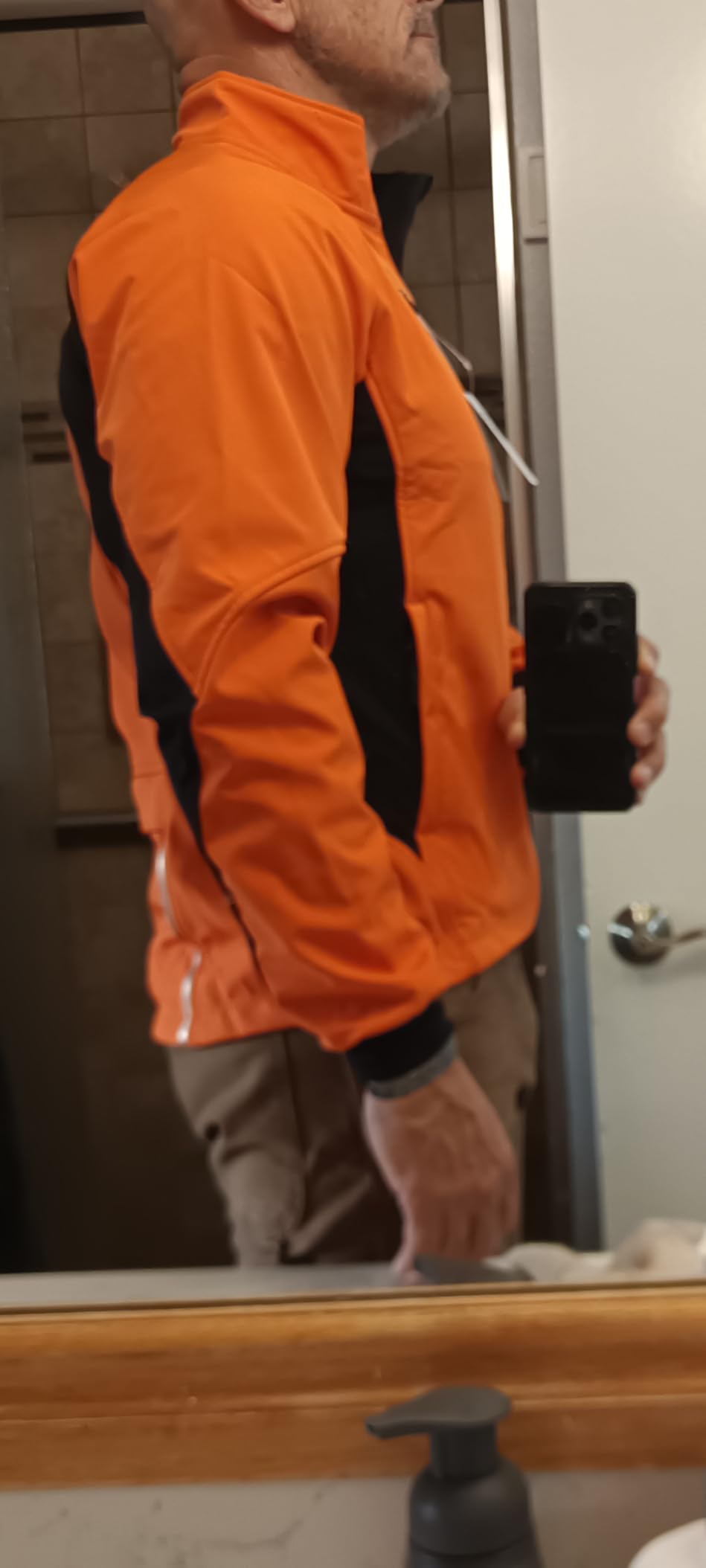 baleaf Men's Winter Cycling Jackets Water Resistant Thermal Running Softshell Jacket Warm Cold Weather Pockets customer photo 2