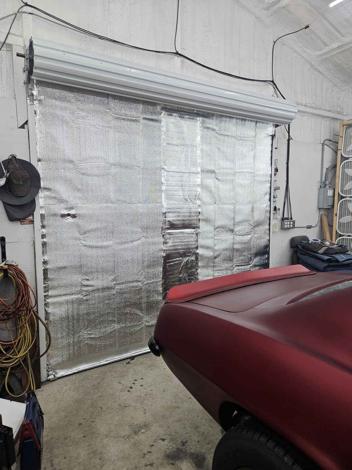 HADOR Reflective Window Film Insulation Roll 48 in X 10 Feet, Foil Aluminum Roll Double-Sided Foam Core, Summer Window Heat Blocker for RV/Windows/Garage Door - Folded Package customer photo 1