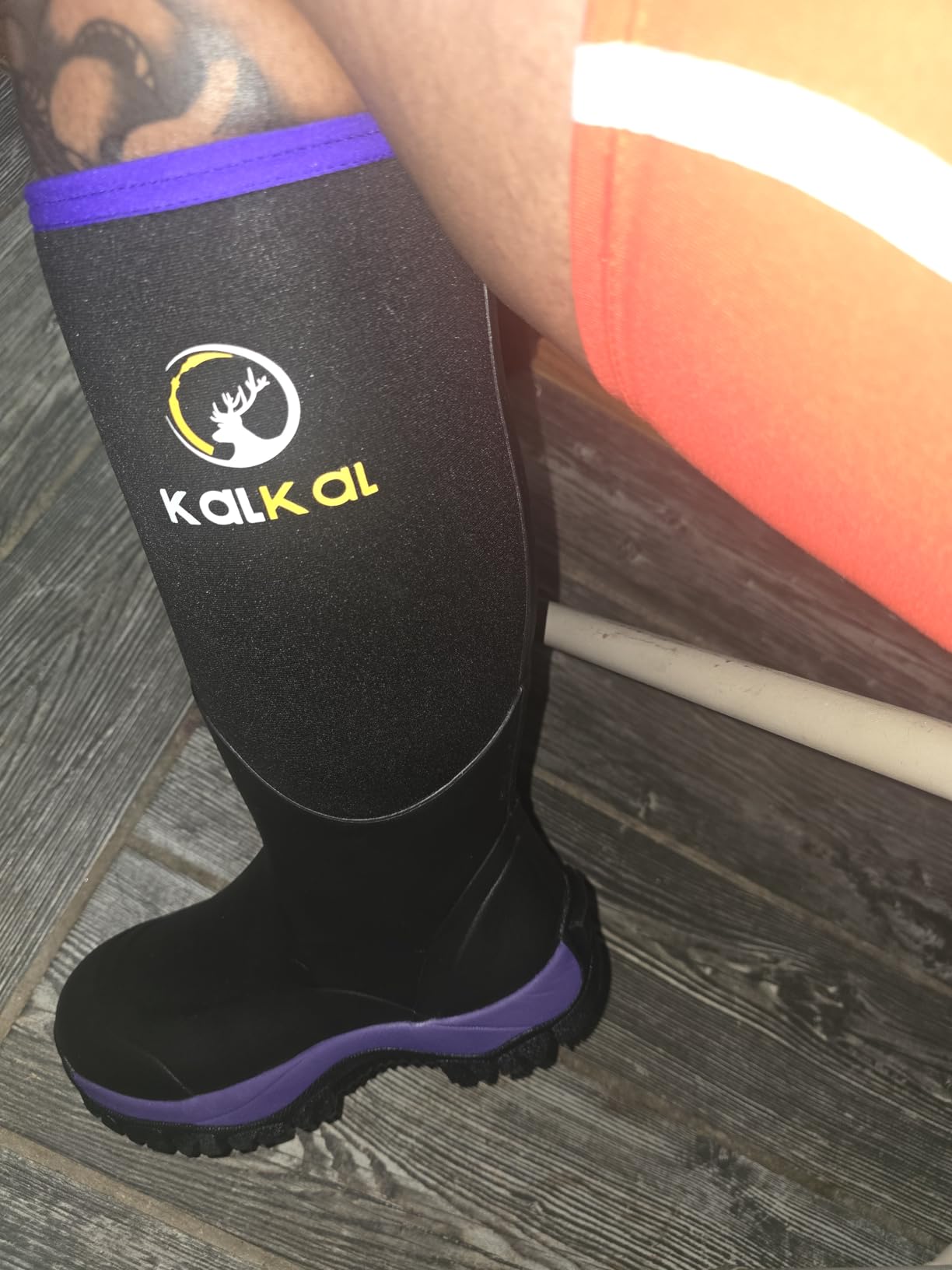 Kalkal Rubber Boots for Women, Insulated Waterproof Womens Hunting Boots, 6mm Neoprene Camo Mud Boots customer photo 1