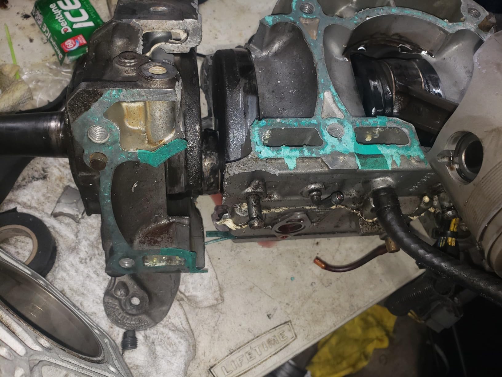 Top End Rebuild Kit 82mm STD DUAL Pistons + Ring Bearing Gasket 2008-2016 Compatible with Ski-doo 800R FREERIDE MXZ X RENEGADE SUMMIT GSX LTD customer photo 1