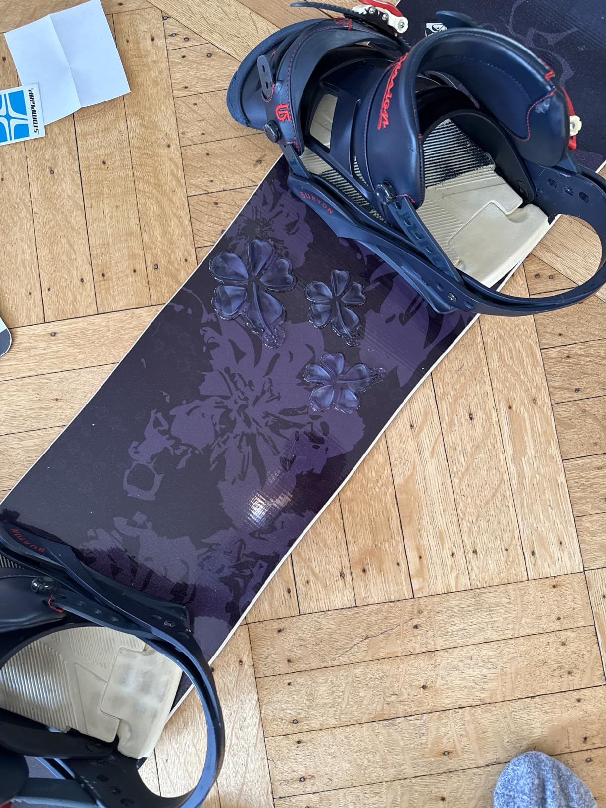 Stompgrip Premium Snowboard Stomp Pad | Hibiscus | 3D Collection | 3D Decal customer photo 1
