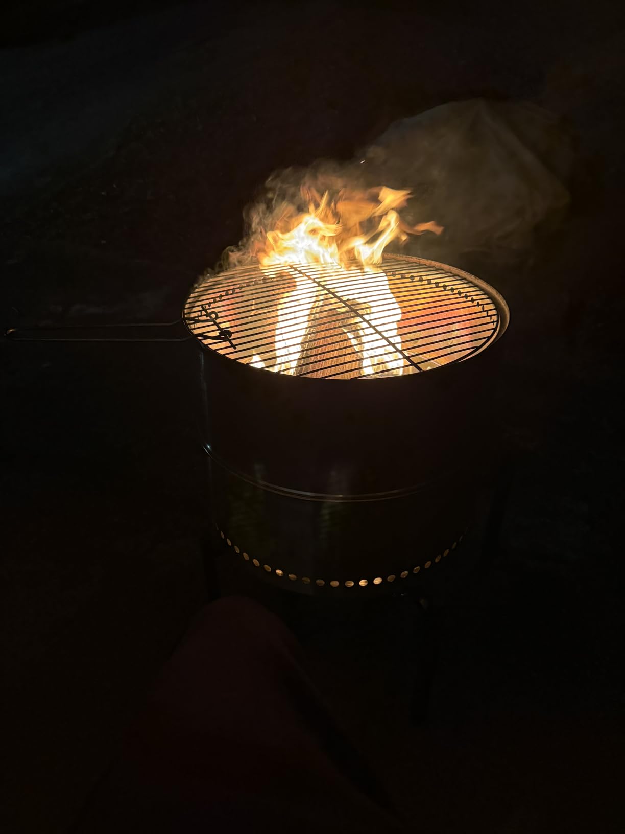 HGD 20 inch Smokeless Firepit Outdoor, Portable Smokeless Fire Pit for Camping with Travel Bag, Stainless Steel Wood Burning Stove for Backyard & Patio customer photo 1