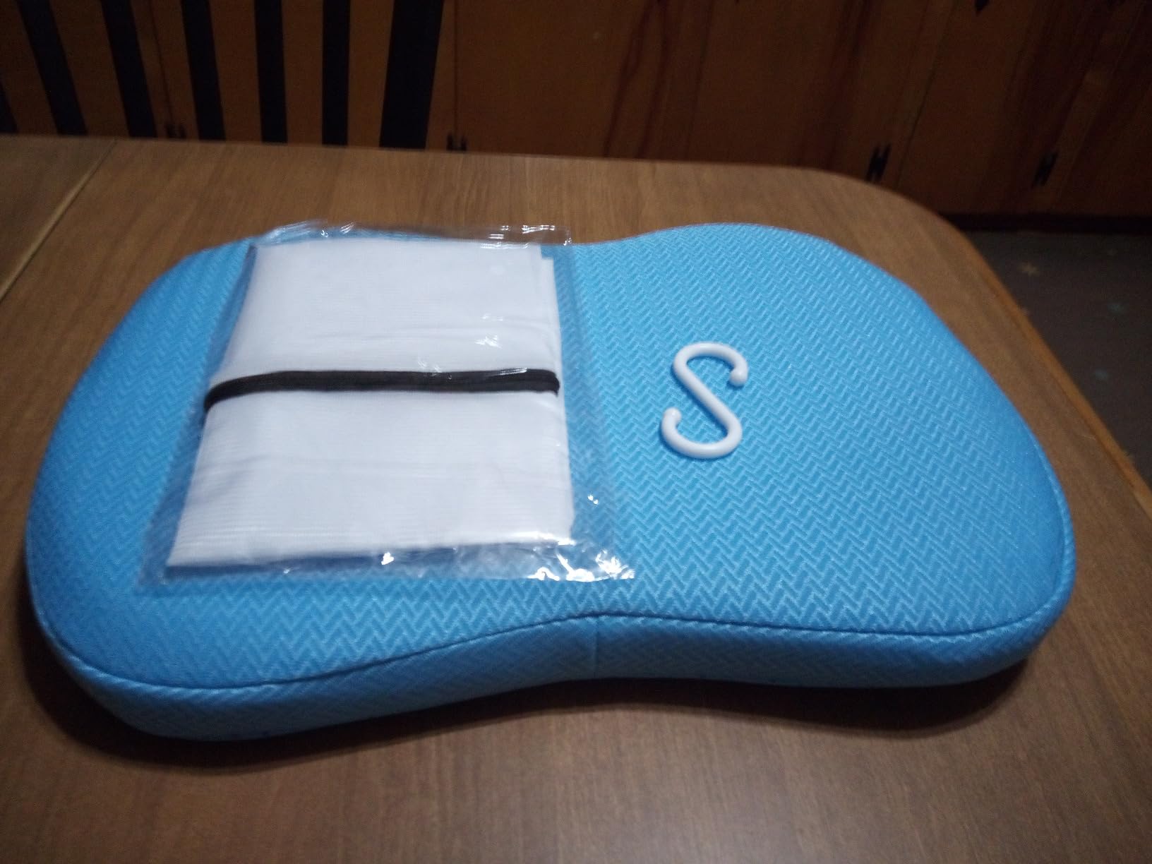 Shower Seat Cushion for Transfer Benches, Shower Bath Chairs, Bathtub Sauna Seat Foam Cushion Mat with Hook, Quickly Dry Bathtub Chair Pad with Breathable Air Mesh Fabric customer photo 1