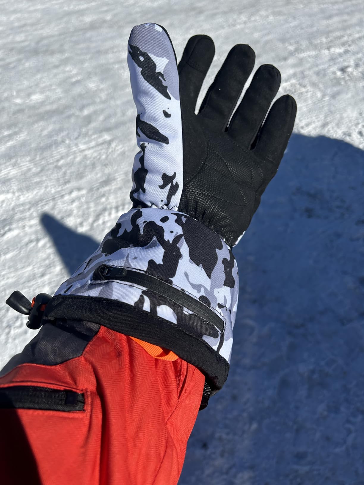 WASOTO Heated Gloves for Men Women with 7.4V 22.2WH Rechargeable Battery Waterproof Heated Ski Gloves customer photo 2