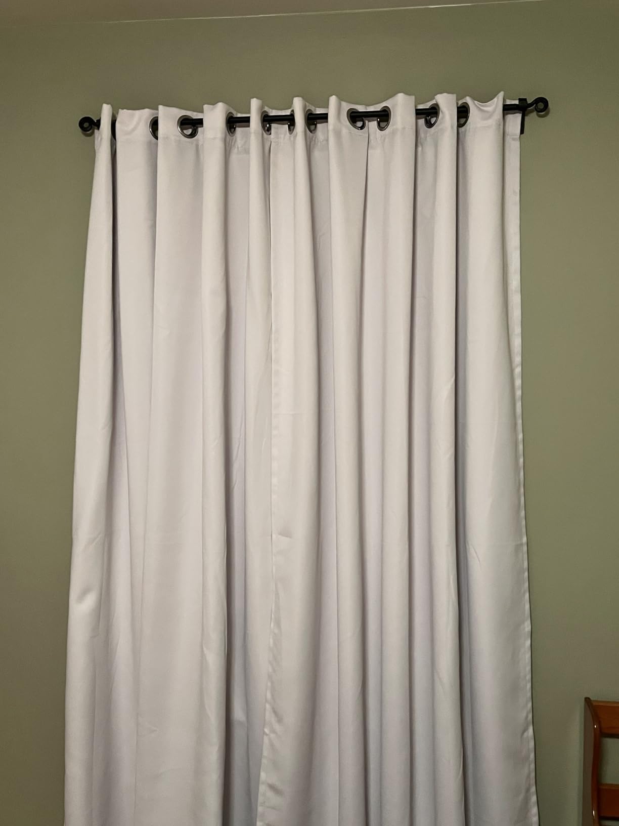 BGment Thermal Insulated 100% Blackout Curtains for Bedroom with Black Liner, Double Layer Full Room Darkening Noise Reducing Grommet Curtain (42 x 63 Inch, Cashmere, 2 Panels) customer photo 1